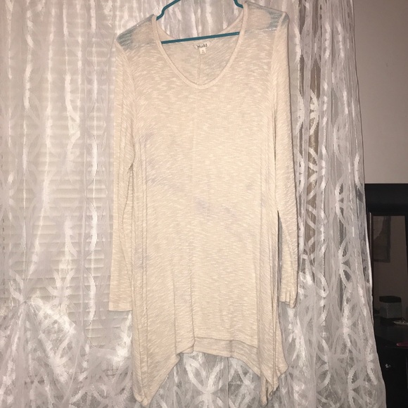Mudd Sweaters - Cream scoopneck sweater tunic